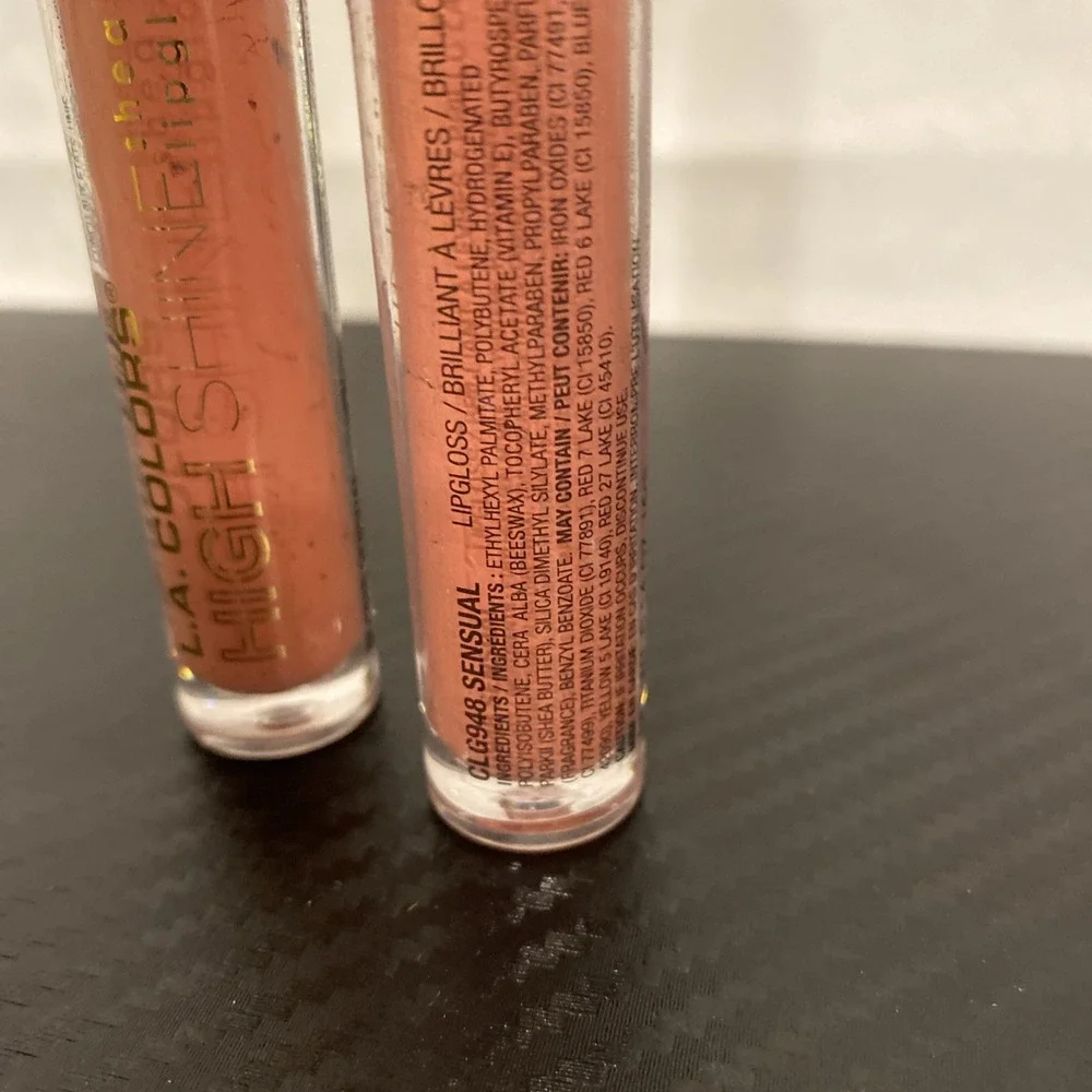 2x L.A. COLORS High Shine‎ Lipgloss Sensual CLG948